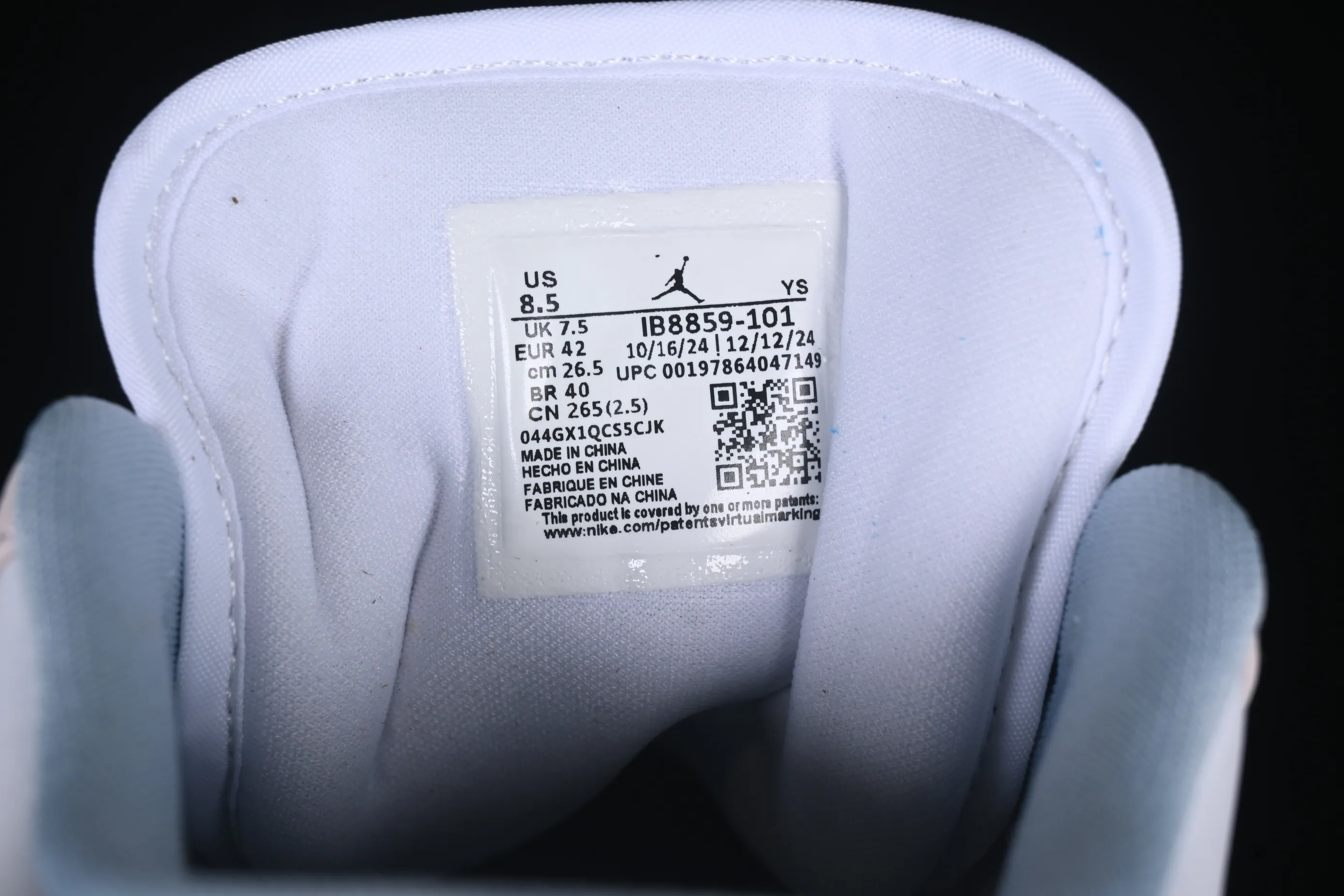 All categories Air Jordan Jordan series basketball shoes Air Jordan 1 Low Air Jordan 1 Low AJ1 Joe 1 carved powder low-top cultural casual sneakers IB8859-101